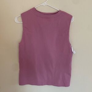 NWT Pink Shell Sleeveless Top